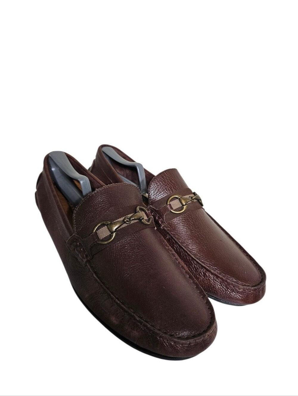 Giorgio Brutini Men's Brasilla Horse Bit Leather Loafers Brown 14M